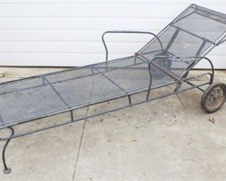 36 - Metal Chaise Lounge Chair 74 x 30 1/2 x 20