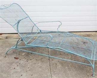 40 - Metal Chaise Lounge Chair 70 x 23 x 20 1/2
