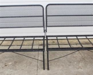 47 - 2pc. Vintage Metal Sofa Set 88 x 30 x 21