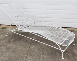 50 - Metal Chaise Lounge Chair 17 x 24 x 71