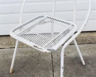 56 - Vintage Salterini Outdoor Metal Chair 31 x 30 1/2 x 16