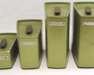 62x - 4pc. Mid Century Canister Set