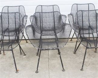 65 - Set of 6 Vintage Russell Woodard Sculptura chairs 32 x 22 x 23