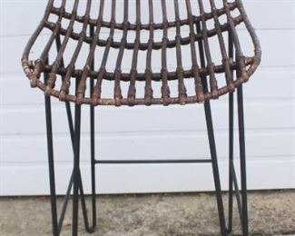 73 - Metal Bar Stool 43 x 18 x 15
