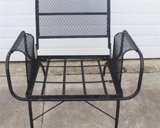 79 - Vintage Mid Century Metal Chair 31 x 30 x 27 1/2