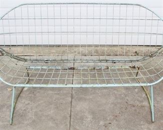 80 - Vintage Mid Century Wire Loveseat 28 x 55 x 22