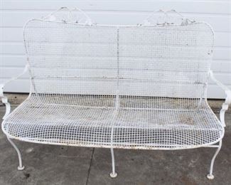 88 - Vintage Metal Patio Loveseat 35 x 49 1/2 x 22 1/2