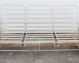 92 - Vintage Glider Rocking Sofa 73 x 24 x 31