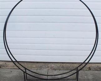 91 - Metal Log Stand 51 x 46 1/2