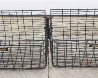 101 - Pair of Metal Baskets 18 x 11