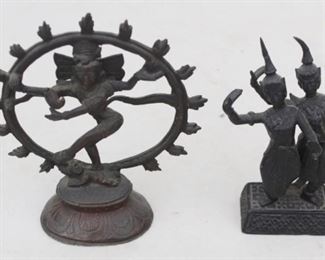 122 - Pair of Middle Eastern Bronze Figures
