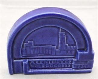 181 - Haeger "A Century of Progress" Plaque 4 1/2" x 3 1/2"