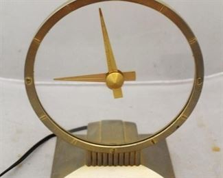 203 - Jefferson "Golden Hour" Electric Clock 9" tall