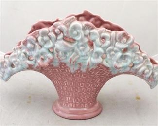 210 - Royal Haeger Fan Vase-AS IS-Repaired 13" x 8 1/2"