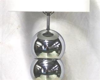 311 - Kovacs chrome stacked ball table lamp 33 tall
