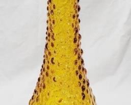 402 - Amber glass vase 15 1/4" tall