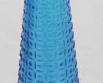 403 - Blue glass vase 15 1/4" tall