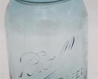 414 - Ball blue Mason jar 6 3/4" tall