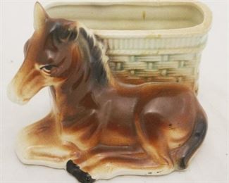 416 - Donkey pottery match holder 5 x 4