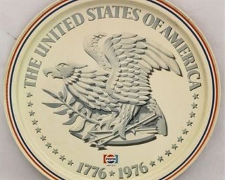 457 - 1976 Pepsi Bicentennial metal tray 16" round