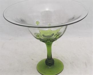 476 - Glass compote 11 x 10