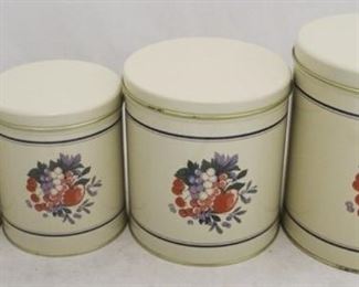488 - 4 Pc metal canister set
