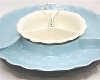 553 - 5 Pc lazy susan serving set 14" round