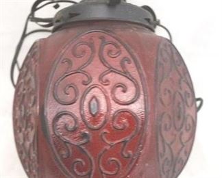 556 - Vintage hanging swag fixture 16" long