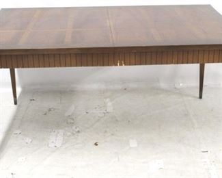 621 - Mid Century Dining Table 30" X 60" X 40" as is - some veneer loss on side