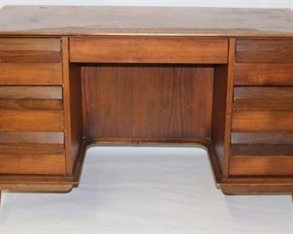 630 - Fantastic Lane First Edition tambour door desk bookcase front 30 1/2 x 50 x 26