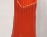 642 - Slag glass swung orange vase 22" tall