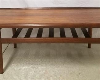654 - Grete Jalk coffee table 18 tall x 51 wide x 22 deep