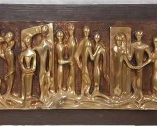 658 - Espada mid century figural wall sculpture art 28 x 56
