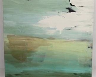 670 - Canvas painting 34 x 28