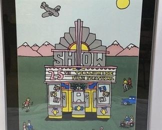 668 - Telluride Movie Festival poster 40" Tall x 29" Wide