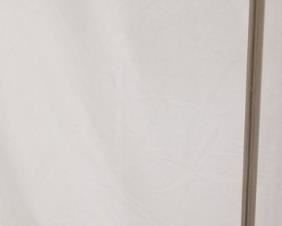 689 - Peter Hamburger Crylicord floor lamp 42 tall Brass trim
