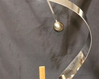 690 - Curtis Jere vintage abstract ribbon sculpture Dated 1984 39 tall