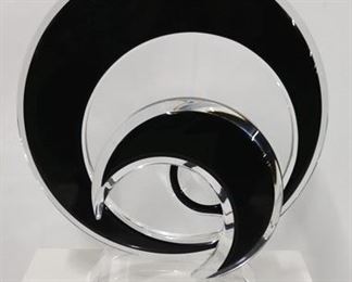 726 - Schlomi Hazizi signed acrylic sculpture 18 x 15 1/2