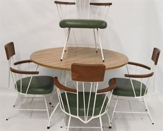 737 - Mid-Century Richard McCarthy Selrite Dinette set Very clean table & 4 chairs 1960s table 27 1/2 x 41 1/2 round chair 32 x 22 x 21