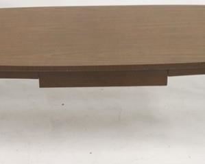 750 - Vintage surfboard coffee table with drawer 15 x 59 1/2 x 20 1/2