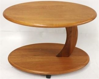 751 - Signed Danish oval bar cart 21 x 29 x 17 1/2