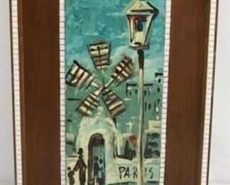 753 - 1960s Mosaic & tile wall art 29 x 16