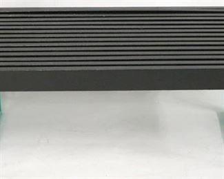 800 - Painted slat top vintage table 15 x 48 x 18