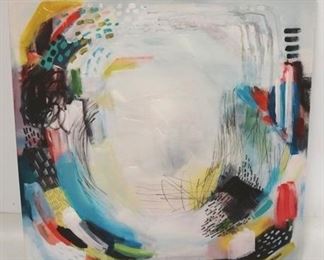 813 - Contemporary canvas painting 36 x 36
