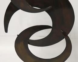 820 - Contemporary metal sculpture 26 x 11