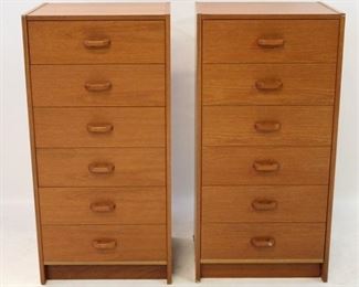 899 - Pair Mid Century Lingerie Chests 40" x 19 3/4" x 16 1/4"