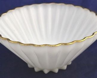 1001 - Fire King Golden Anniversary large bowl 5 x 11
