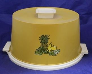 1069 - Vintage plastic cake carrier 8 x 13