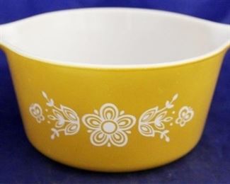 1088 - Pyrex Golden Butterfly bowl 3 3/4 x 7 1/2