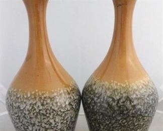 1117 - Pair mid century table lamps 36" tall no shades